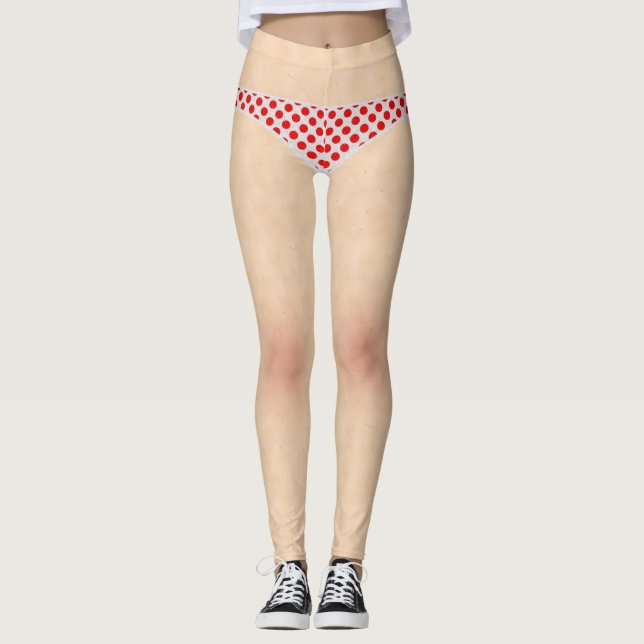 Polka Dot Bikini-Legende Leggings (Vorderseite)