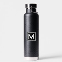Polka Dot Black auf Schwarz-weißem Monogram Thor