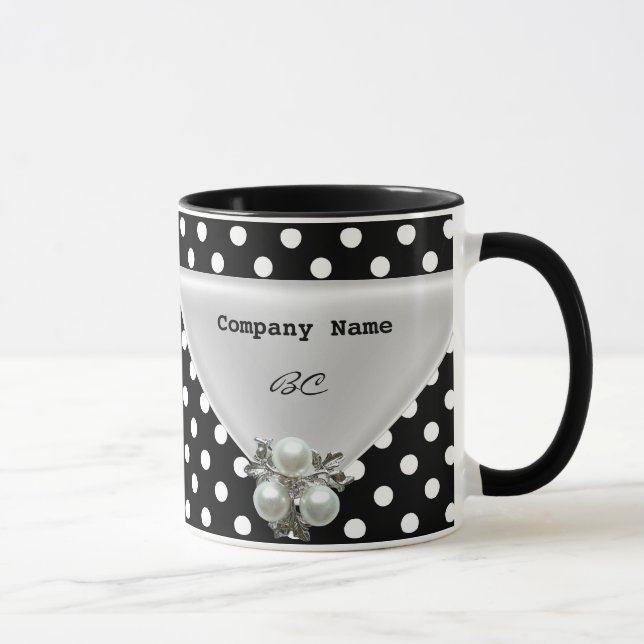 Polka Dot Black Pearl de la Coupe de Mug Big Order (Droite)