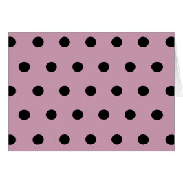 Polka Dot Blank Cards (rosa & schwarz)