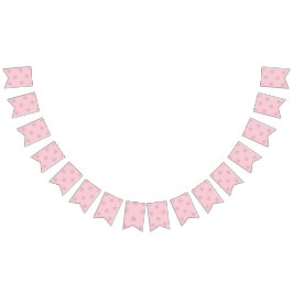 Polka Dot Blush Pink Wimpelkette