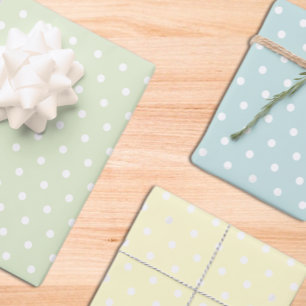 Polka Dot Boy Baby Shower Geschenkpapier Set