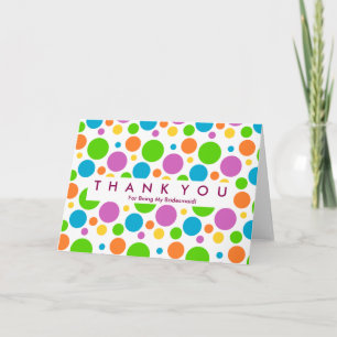 Polka Dot Budge Pour Avoir Été Mon Merci D'Épouse