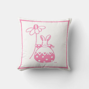 Polka dot bunnies pillow kissen