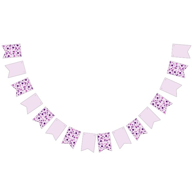 Polka dot bunt blubbles wimpelkette (Alle)