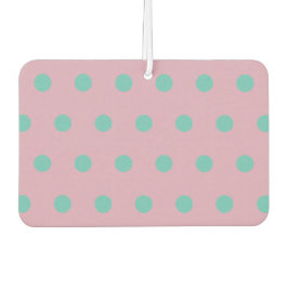 Polka Dot Car Air Freshener (Pink & Aqua) Autolufterfrischer