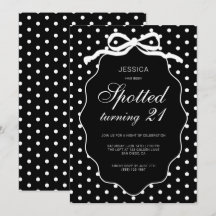 Polka Dot Chic Spotted zum 21. Geburtstag