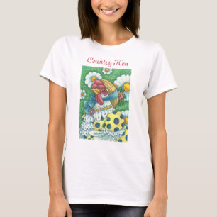 POLKA DOT CHICKEN, LAND HEN T - SHIRT
