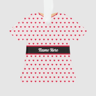 Polka Dot Christmas Ribbon Doll Dress TShirt Ornament