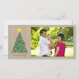 Polka Dot Christmas Tree Feiertagskarte