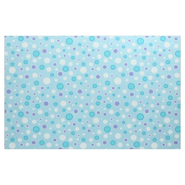 Polka Dot Circles Blue Stoff (Fat Quarter (45,7 x 55,9 cm))