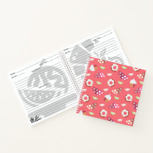 Polka Dot Cups Cakes Donuts Zitronen Rezept Notizbuch