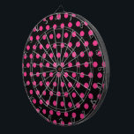 Polka Dot Dartboard (Schwarz & Neon Pink) Dartscheibe<br><div class="desc">Vintage Polka-Punkte... denn bei Dottie... ... ... ... ... ... ... ... ... ... ... ... ... ... ... ... ... ... ... ... . Schwarzer Hintergrund mit neonrosa Polka Punkte.. Eine tolle kleine Geschenkidee... Party-Spiel.. Hänge im Spielzimmer... Bar... ... ... ... ... ... ... ... ... ... ... ......</div>