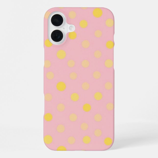 Polka Dot Delight  iPhone 16 Plus Hülle (Rückseite)