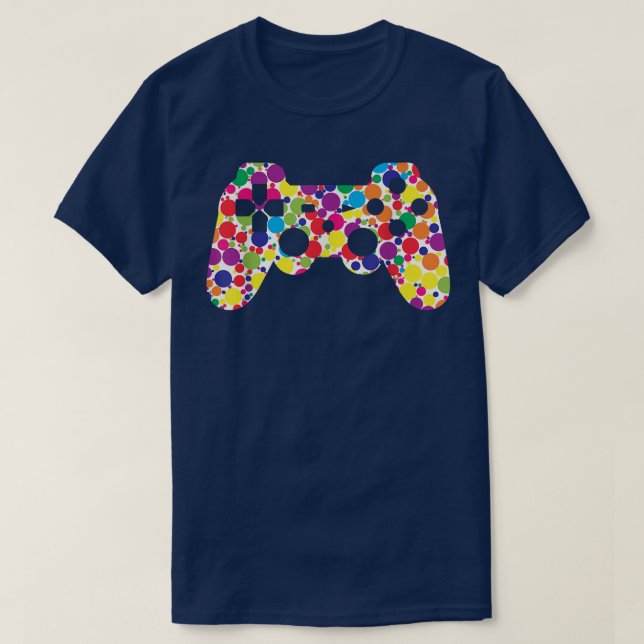 Polka Dot Game Controller International D T-Shirt (Design vorne)