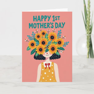 Polka Dot Glückwunschkarte zum Muttertag Karte