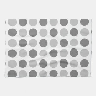 Polka Dot Grays Geschirrtuch