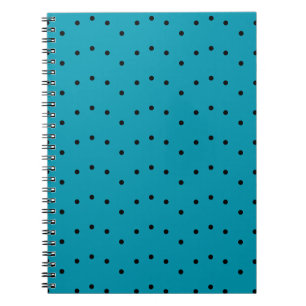 Polka Dot Green Blue Pattern Notizblock