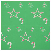 Polka Dot Green Christmas Fabrics