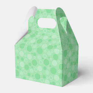 Polka dot green tones retro sechziger Jahre Geschenkschachtel