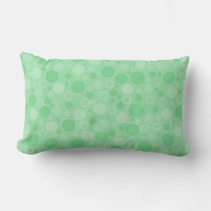 Polka dot green tones retro sechziger Jahre Lendenkissen