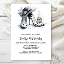 Polka Dot High Heel Shoes Birthday Party