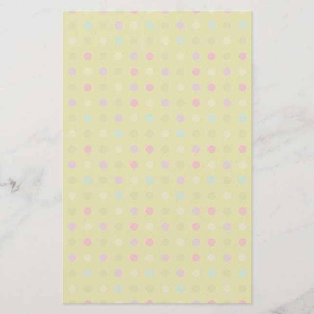 Polka-dot-Hintergrundmuster Briefpapier (Vorderseite)