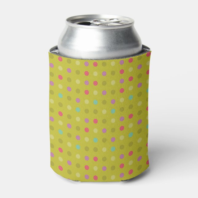 Polka-dot-Hintergrundmuster Dosenkühler (Kanne Vorderseite)