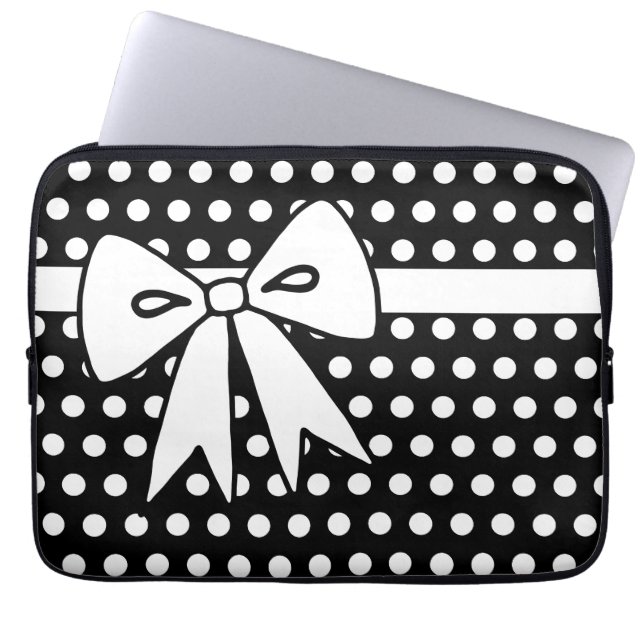 Polka Dot Laptop Computergehäuse Geschenk Laptopschutzhülle (Vorderseite)