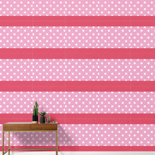 Polka Dot Lavender Streifen Schale und Tick Wallpa Tapete