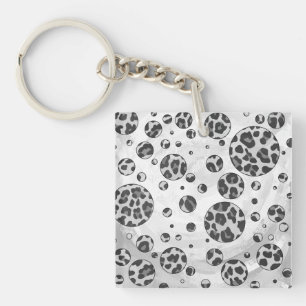 Polka Dot Leopard Design noir et blanc
