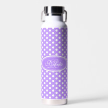 Polka dot lila und weiß