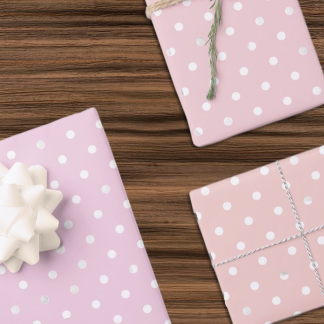 Polka Dot Mädchen Baby Shower Geschenkpapier Set (Von Creator hochgeladen)