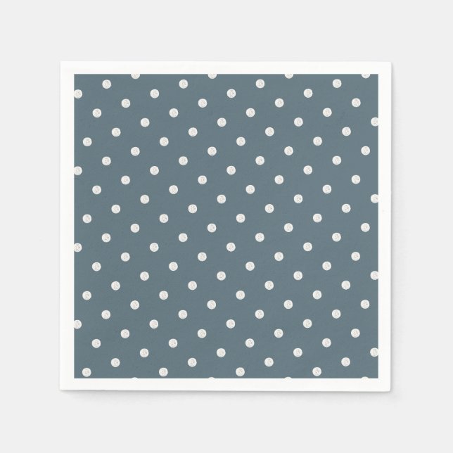 Polka dot moderne Grafik Serviette (Vorderseite)