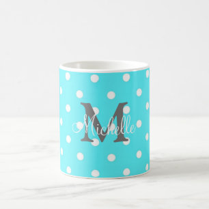 Polka Dot Mug café personnalisé