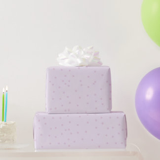 Polka Dot Muster Lila Minimalistisch Geschenkpapier