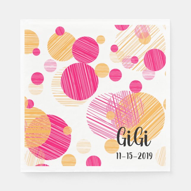 Polka-Dot-Muster Serviette (Vorderseite)