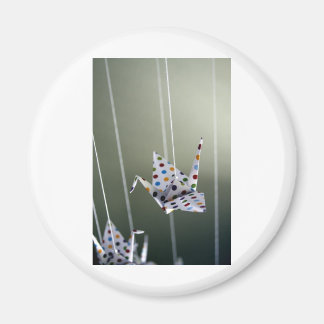 Polka-Dot-Origami-Kran Magnet