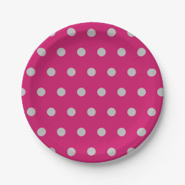 Polka Dot Paper Teller (Hot Pink & Gray)