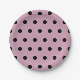 Polka Dot Paper Teller (rosa und schwarz)