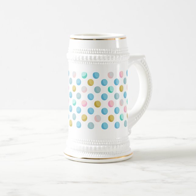 Polka dot pastel Tasse 650 ml (VorderseiteRechts)