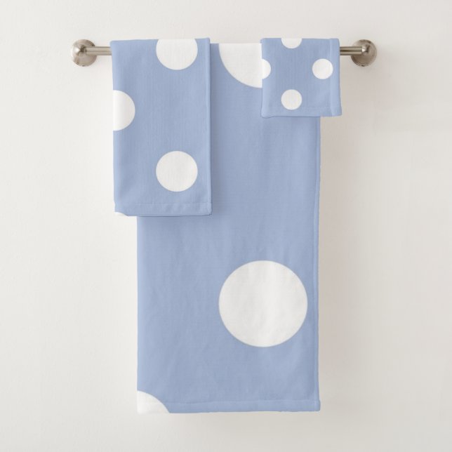 Polka dot pattern badhandtuch set (Insitu)