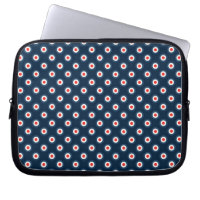 Polka Dot Pattern - Blaues Weiß