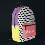 Polka Dot Pattern farbenfrohe Kinder Bedruckter Rucksack<br><div class="desc">Polka Dot Muster farbenfrohe Kinder gedruckter Rucksack</div>