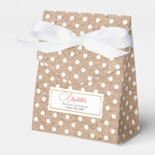 Polka Dot Pattern Kraft Brautparty Fevor Boxes Geschenkschachtel