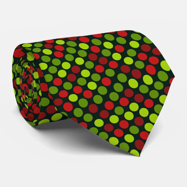 Polka dot pattern Krawatte (Gerollt)