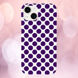 Polka Dot Pattern Lila Case-Mate iPhone 14 Hülle