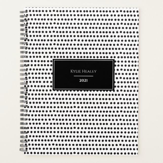 Polka Dot Personalisiert Planer (Vorderseite)