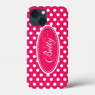 Polka dot personalisiert rosa Pink weißes Piktogra title_seo2