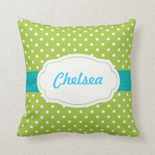 Polka Dot Personalisierte Keuchkissen Kissen